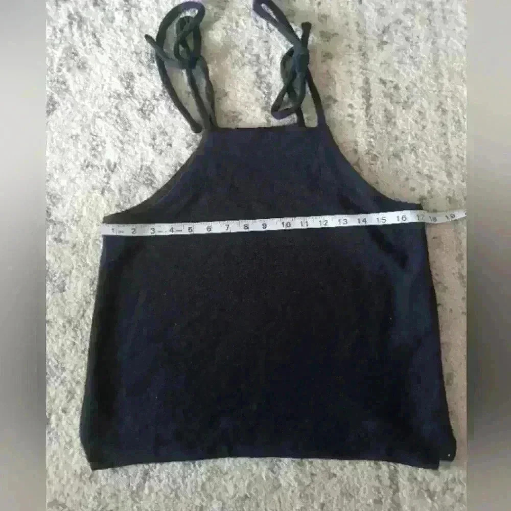 Madewell Women's Black Tie Strap Casual Lightweight Tank Top S - Picture 11 of 12